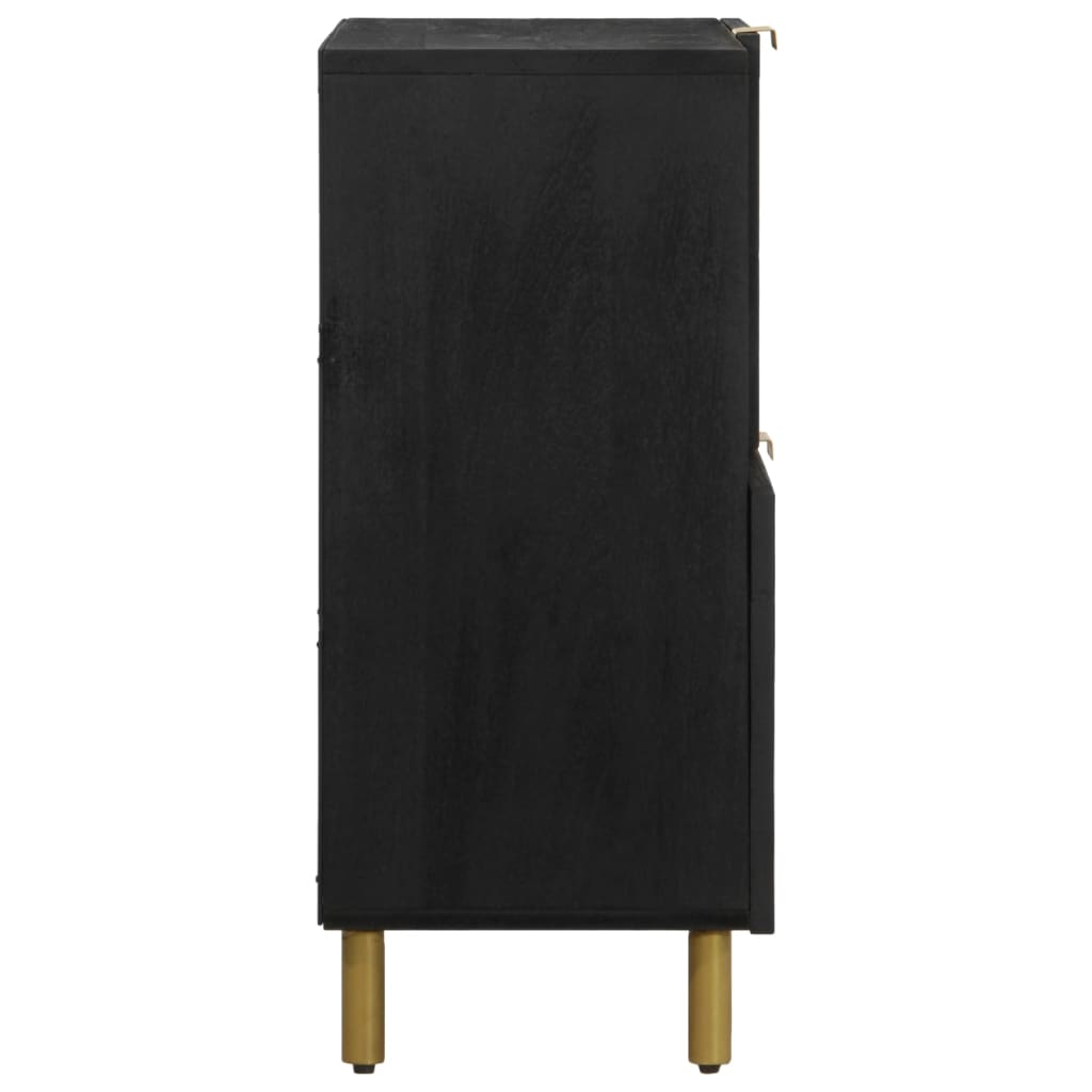 Skjenk svart 80x33x75 cm konstruert tre