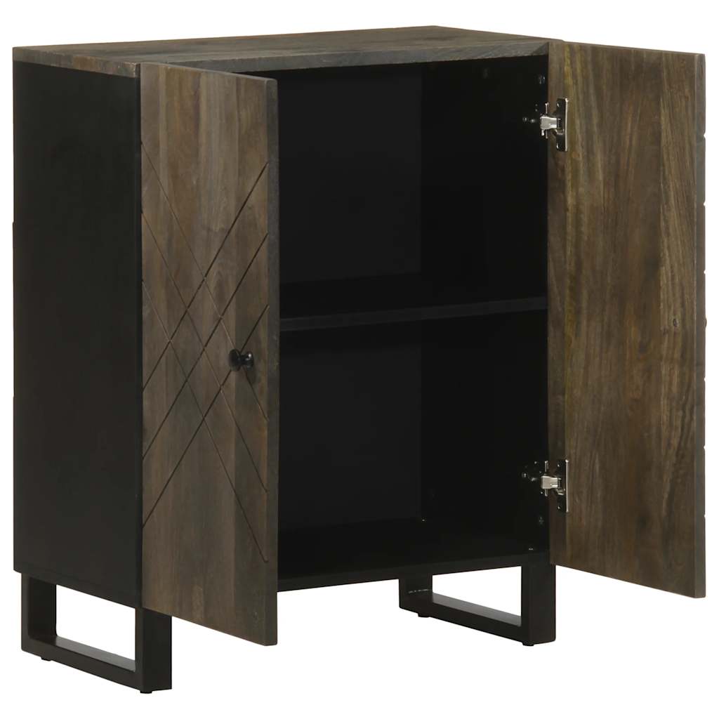 Skjenk svart 60x33x75 cm heltre mango