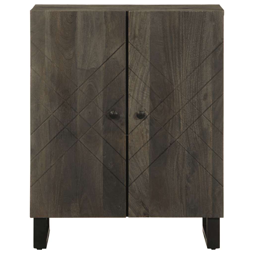 Skjenk svart 60x33x75 cm heltre mango