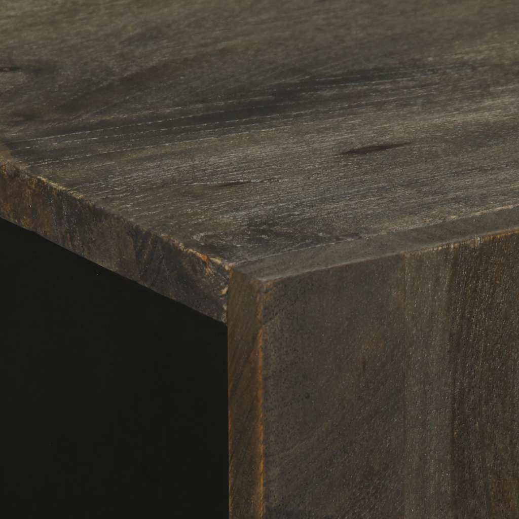 Skjenk svart 60x33x75 cm heltre mango