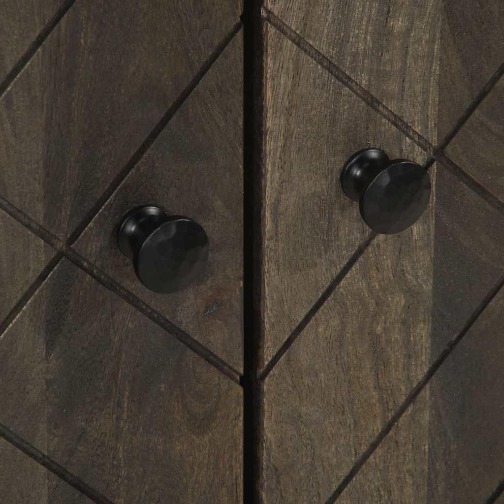 Skjenk svart 60x33x75 cm heltre mango