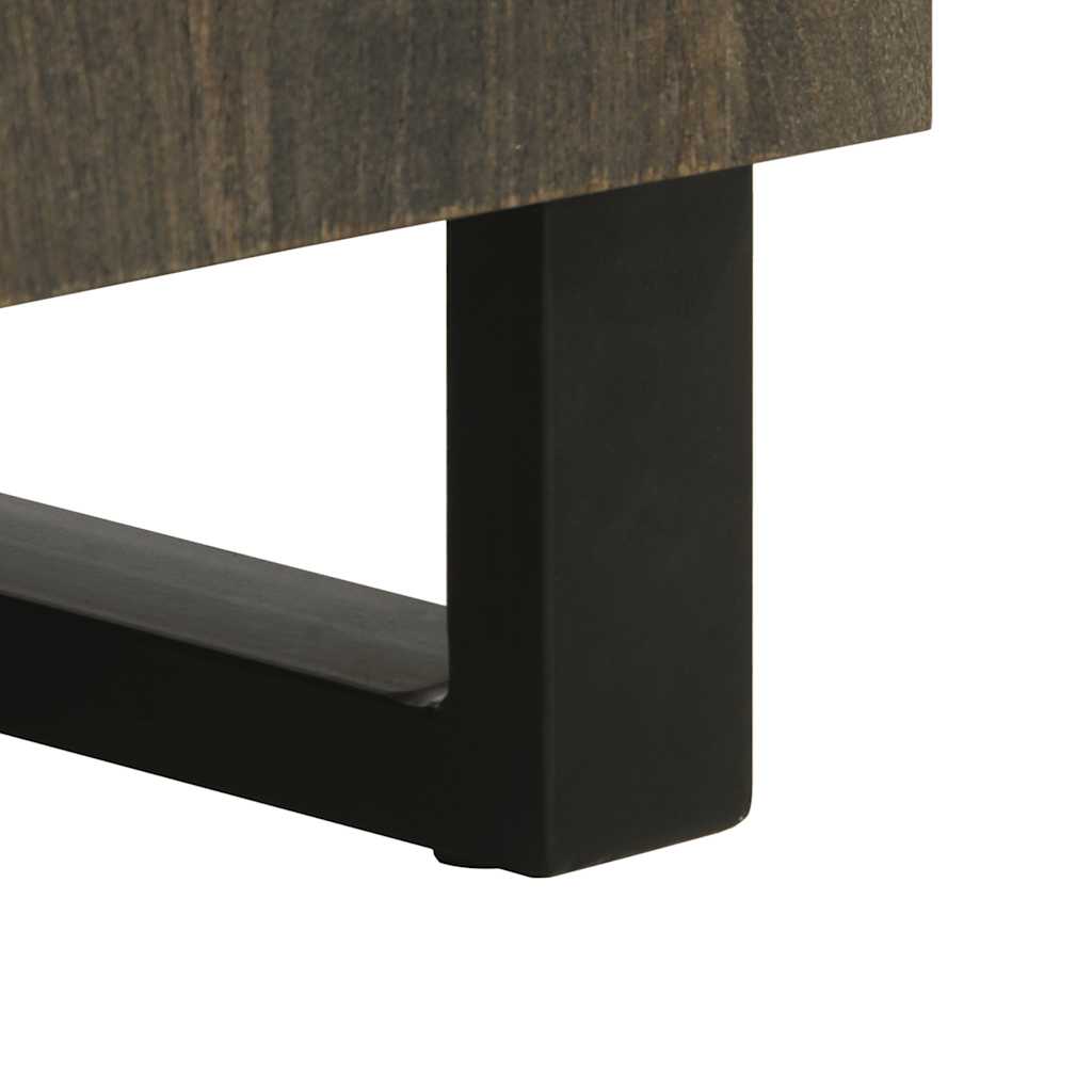 Skjenk svart 60x33x75 cm heltre mango