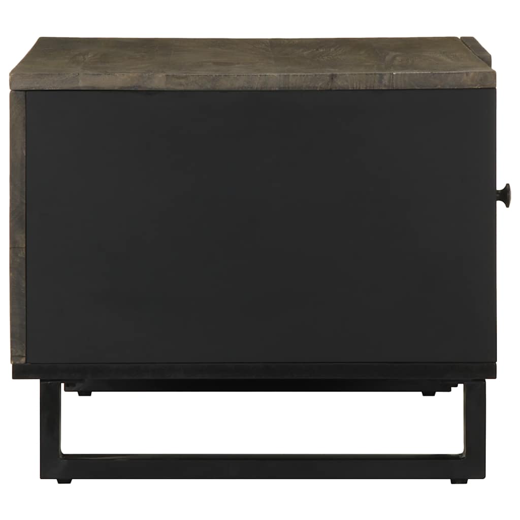 Salongbord svart 80x50x40 cm heltre furu