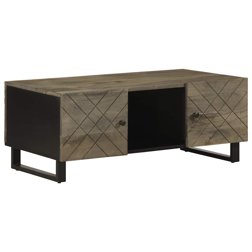 Salongbord svart 100x54x40 cm heltre mango
