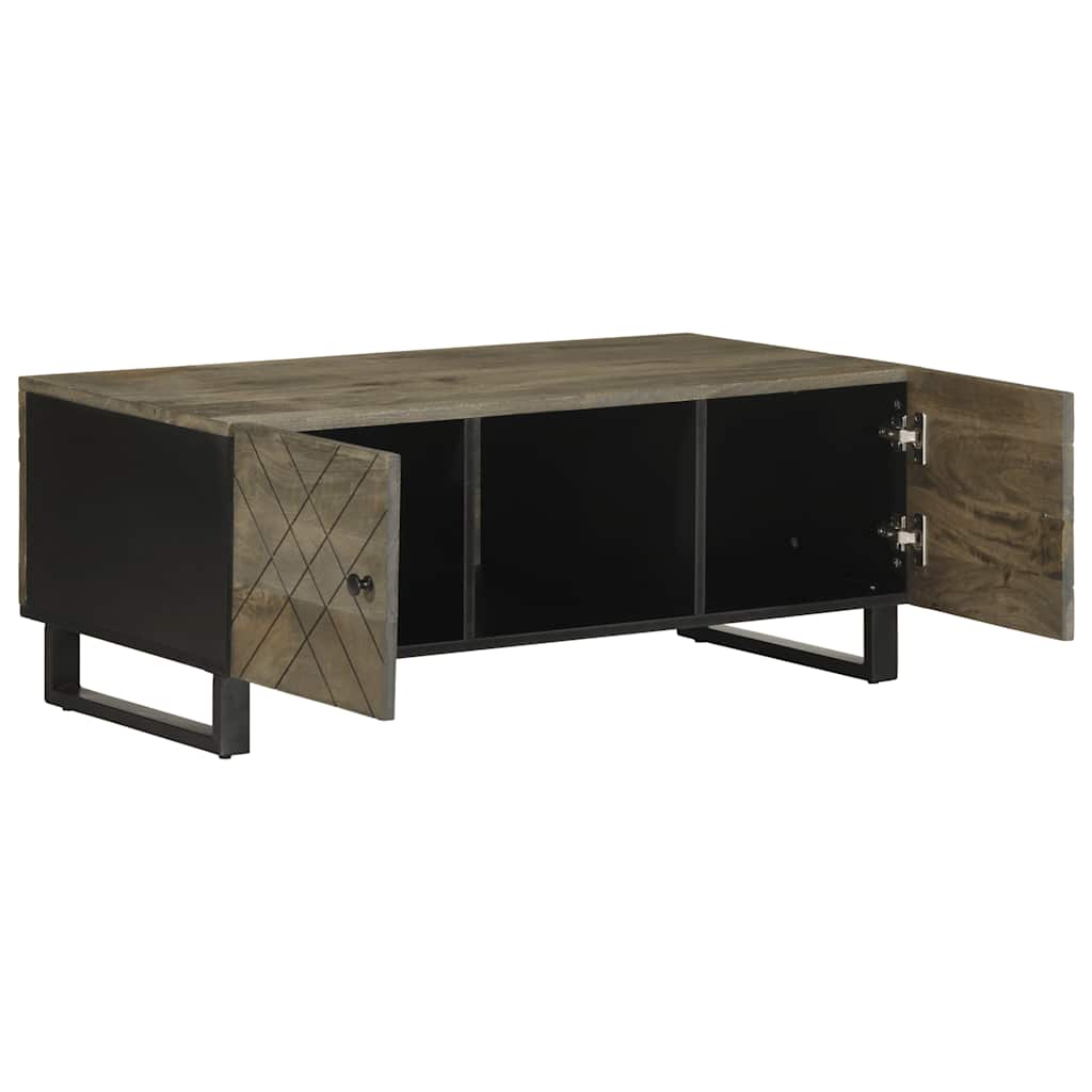 Salongbord svart 100x54x40 cm heltre mango