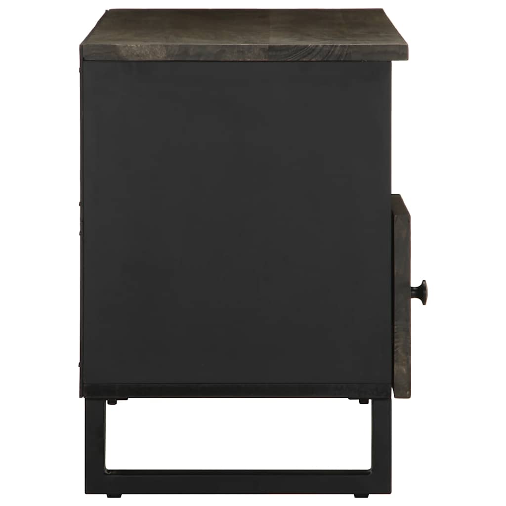 TV-benk svart 100x33x46 cm heltre mango
