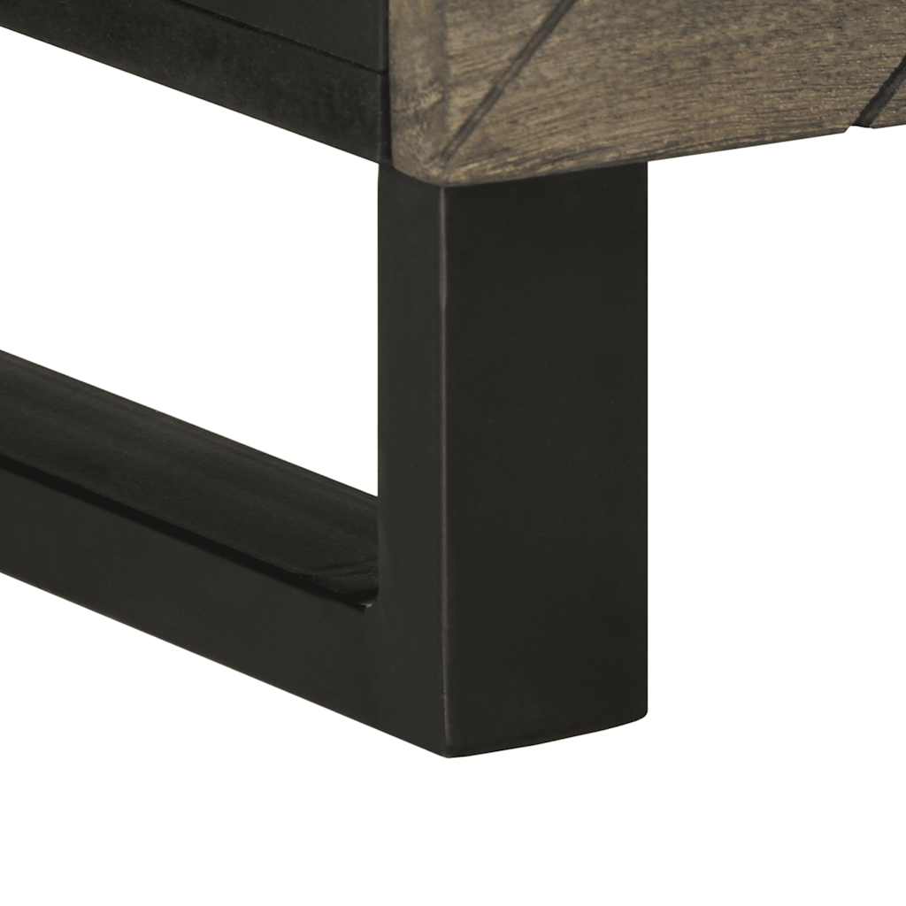 TV-benk svart 100x33x46 cm heltre mango