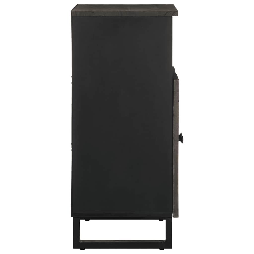 Skjenk svart 60x33x75 cm heltre mango