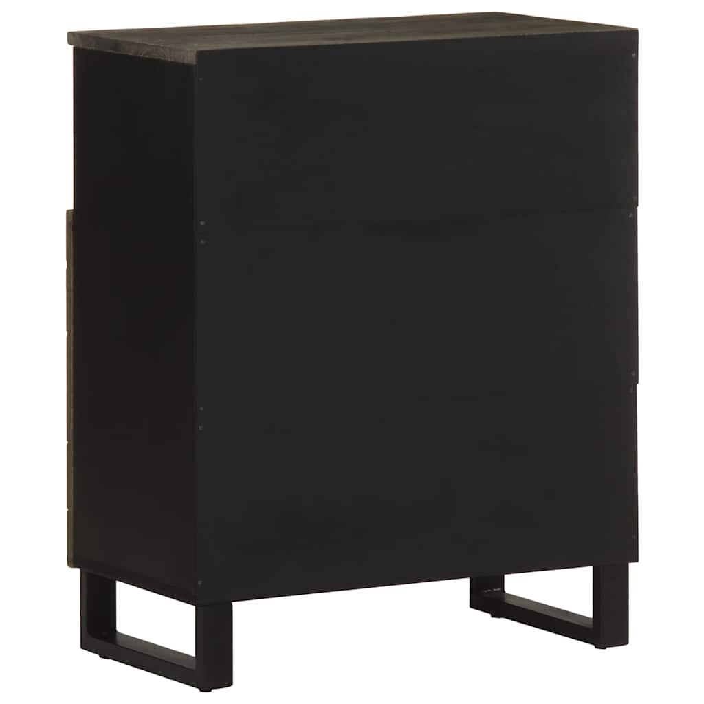 Skjenk svart 60x33x75 cm heltre mango