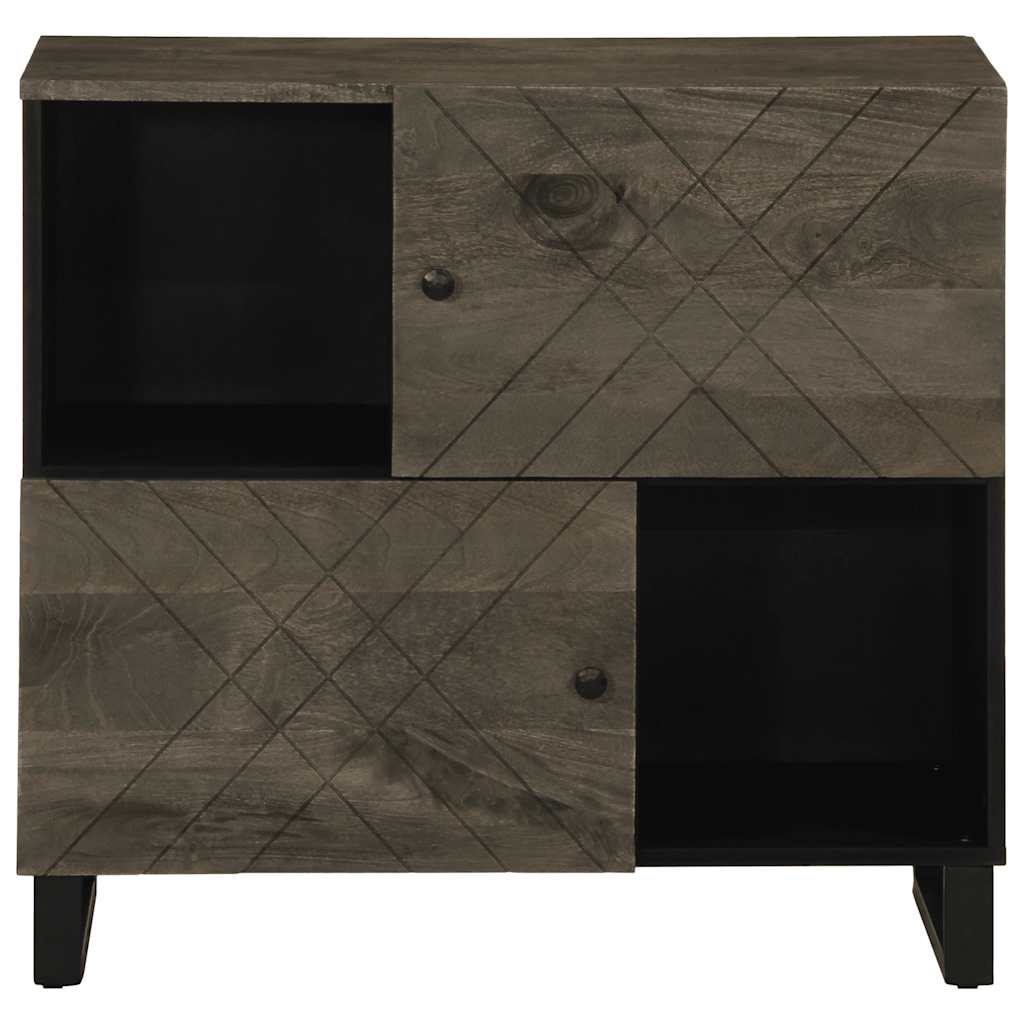 Skjenk svart 80x33x75 cm heltre mango