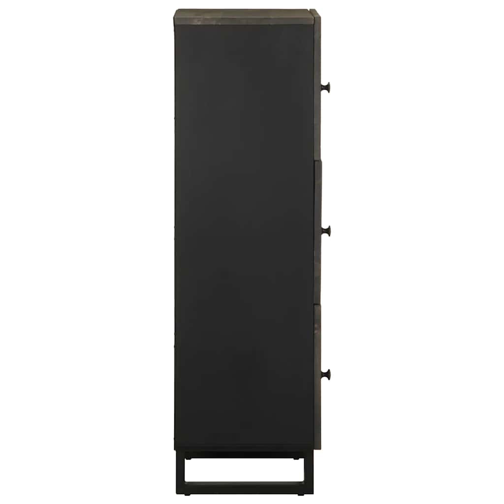 Highboard svart 40x33x110 cm heltre mango