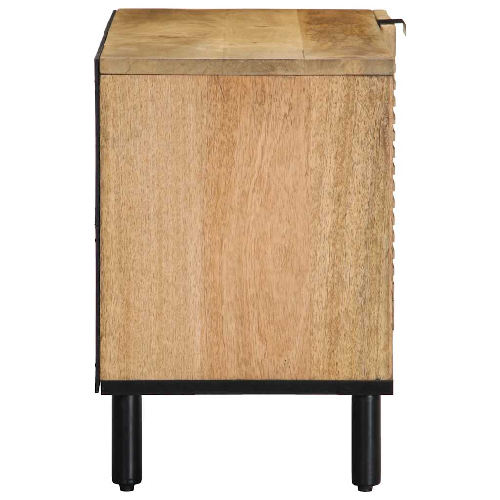 TV-benk brun 80x31,5x46 cm heltre mango