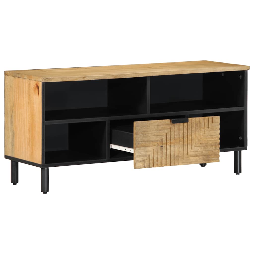 TV-benk brun 100x33x46 cm heltre mango