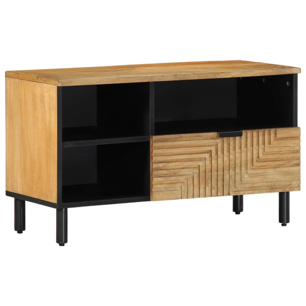 TV-benk brun 80x33x46 cm heltre mango