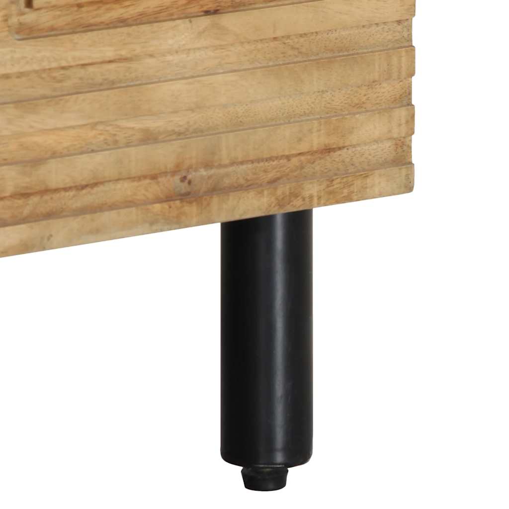 TV-benk brun 80x33x46 cm heltre mango
