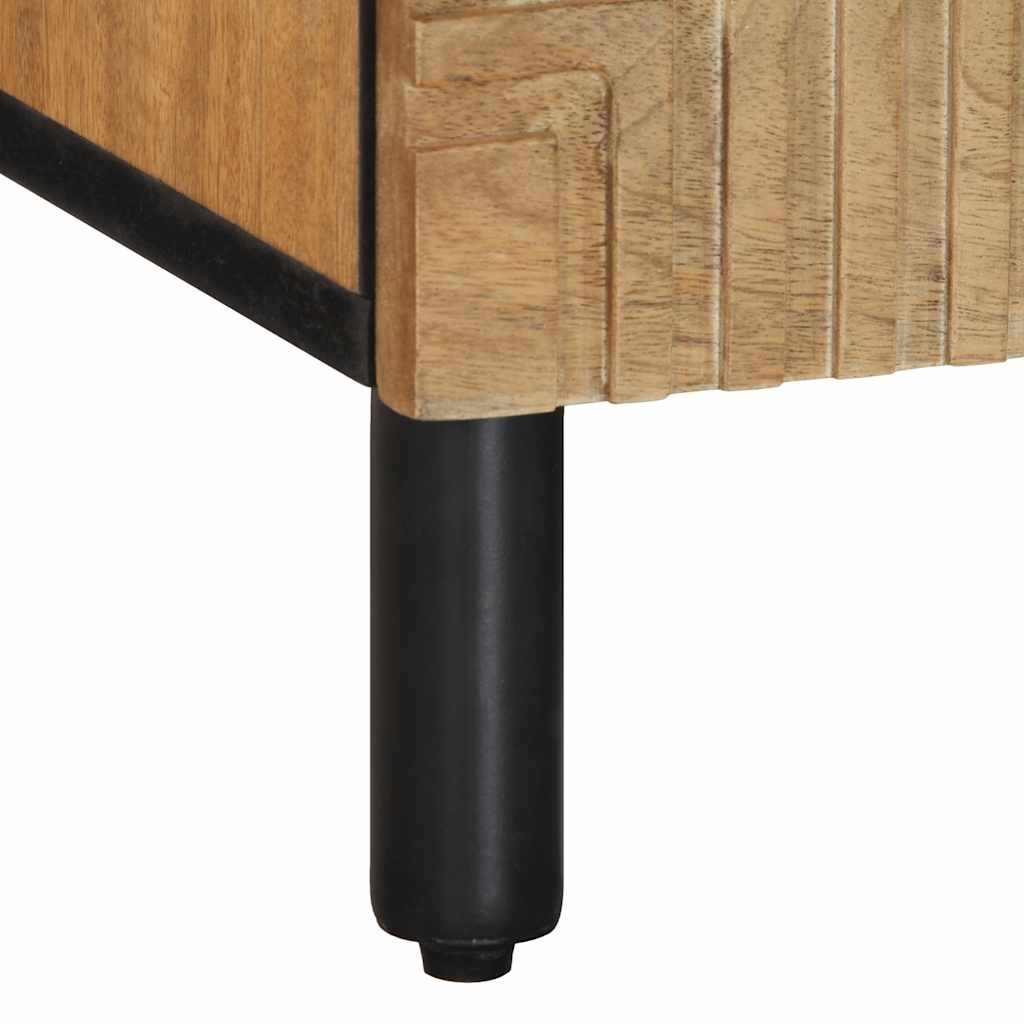 TV-benk brun 100x33x46 cm heltre mango