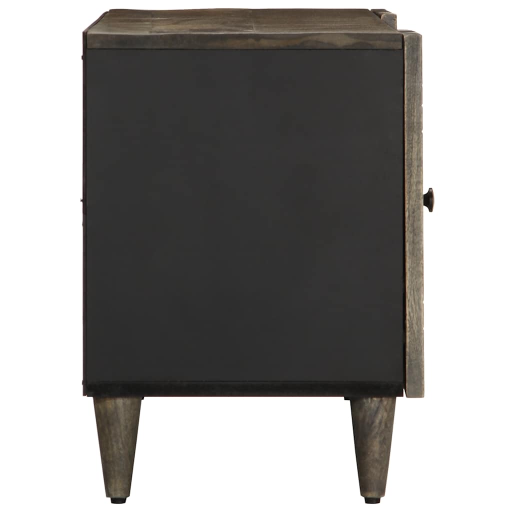 TV-benk lysegrå 105x33,5x46 cm heltre mango