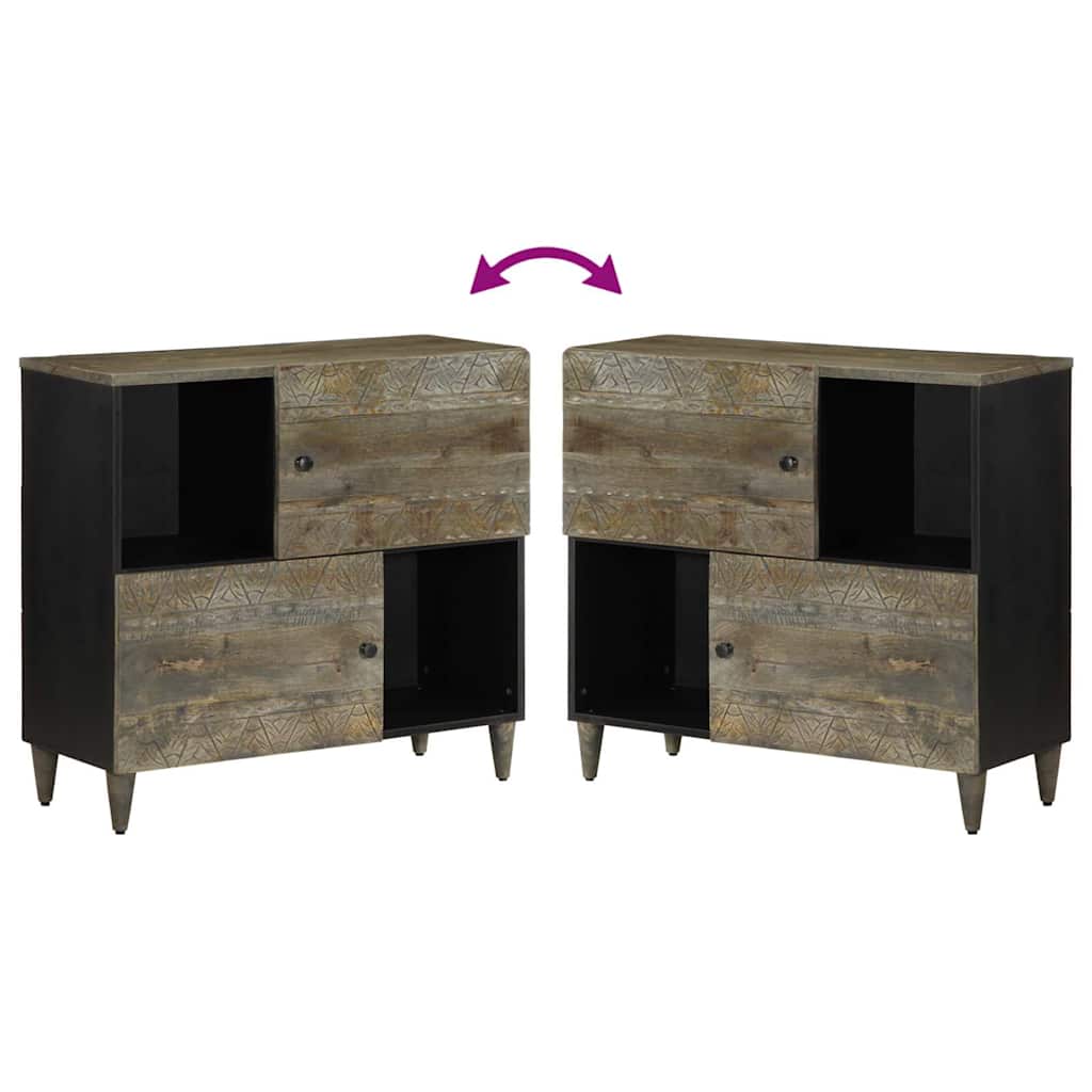 Skjenk 80x33x75 cm heltre mango