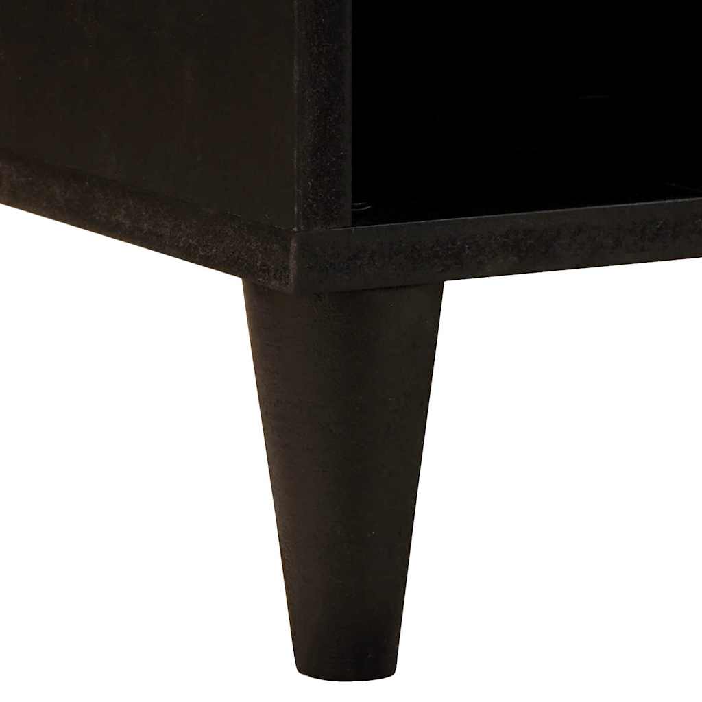 TV-skap med skuff Svart og Gull 100 x 33 x 46 cm Konstruert tre