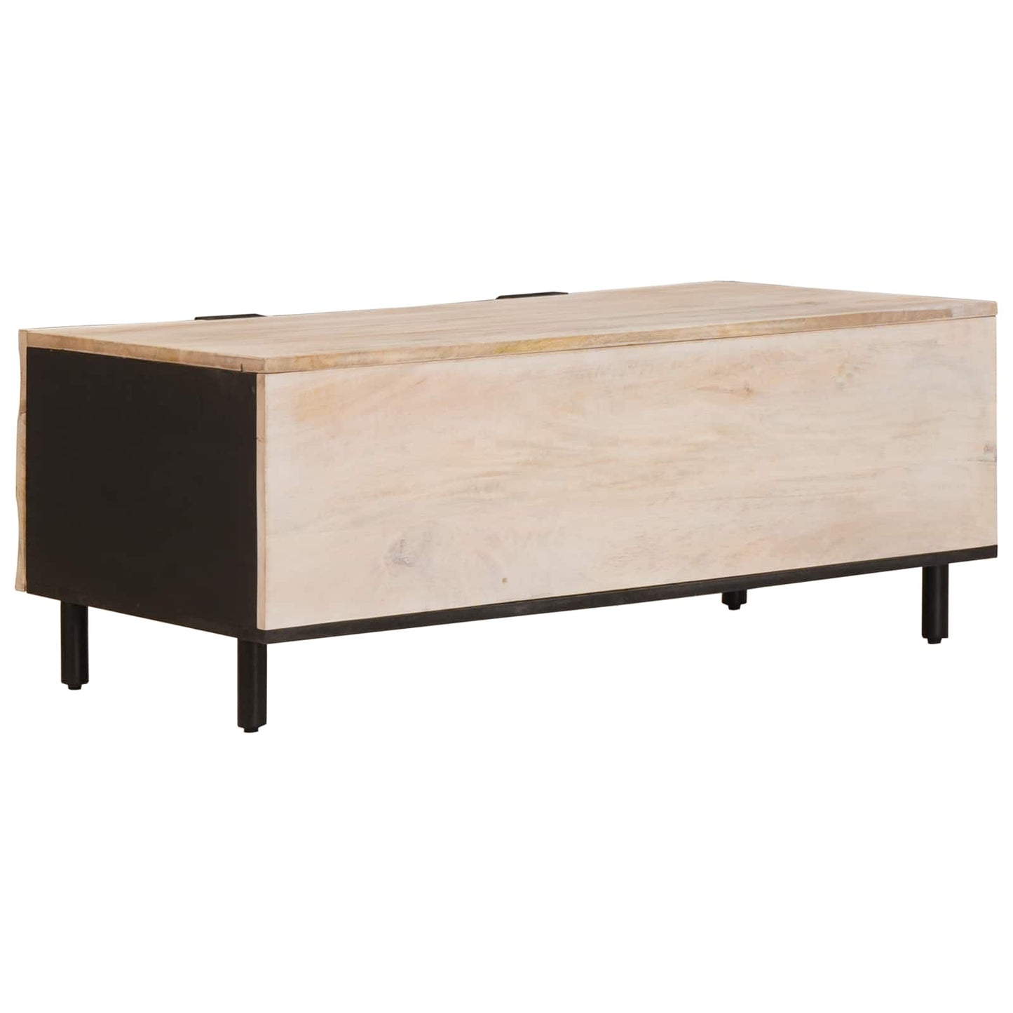 Kaffebord Hvit 100 x 54 x 40 cm Massiv mango tre