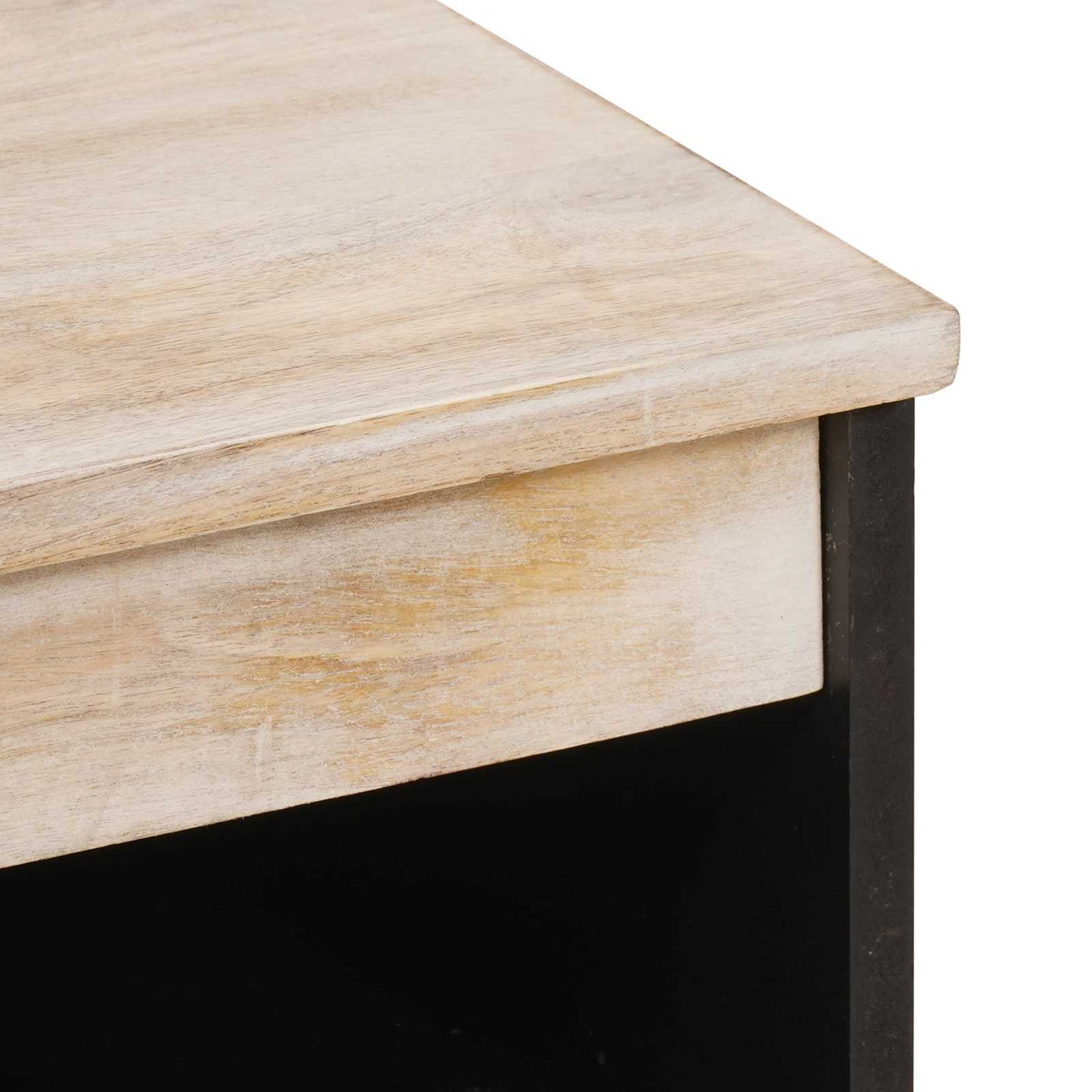 Serviesskap Hvit Vask Finish 60 x 33 x 75 cm Massiv mango tre