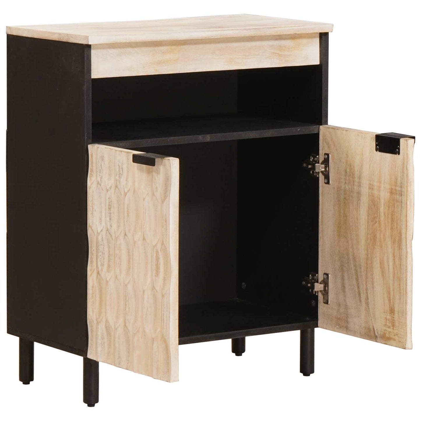 Serviesskap Hvit Vask Finish 60 x 33 x 75 cm Massiv mango tre