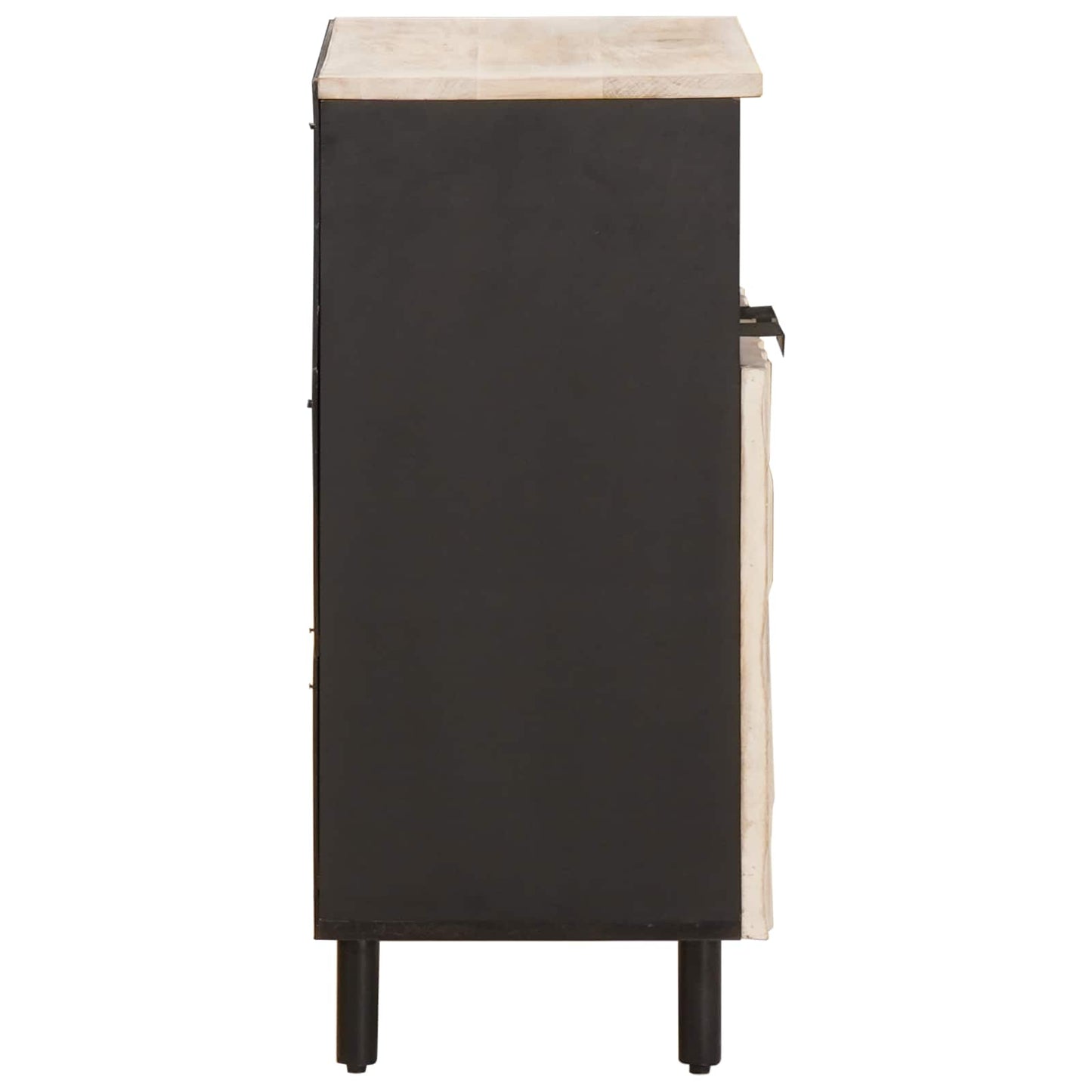 Serviesskap Hvit Vask Finish 60 x 33 x 75 cm Massiv mango tre