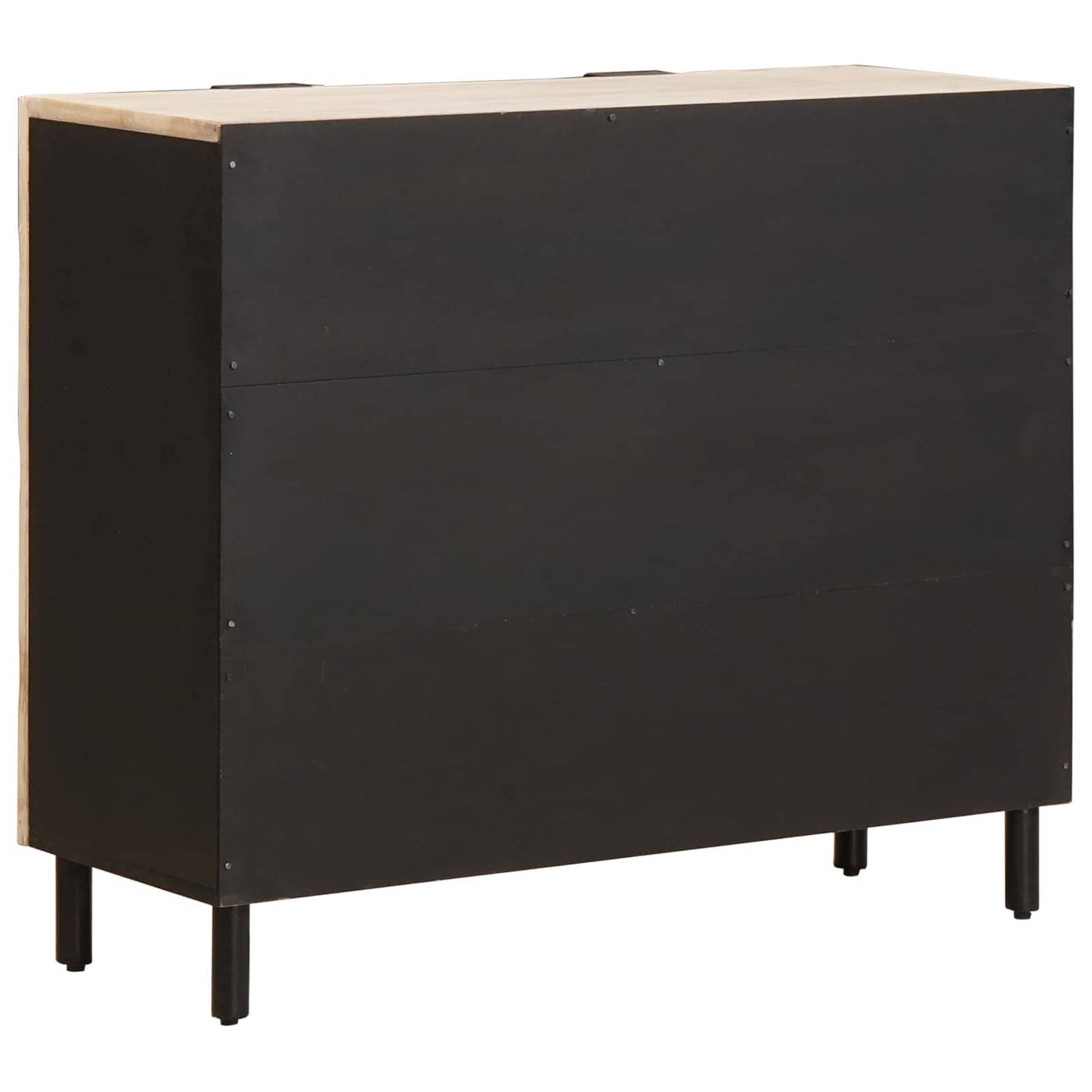 Serviesskap Hvit Vask Finish 90 x 33 x 75 cm Massiv mango tre