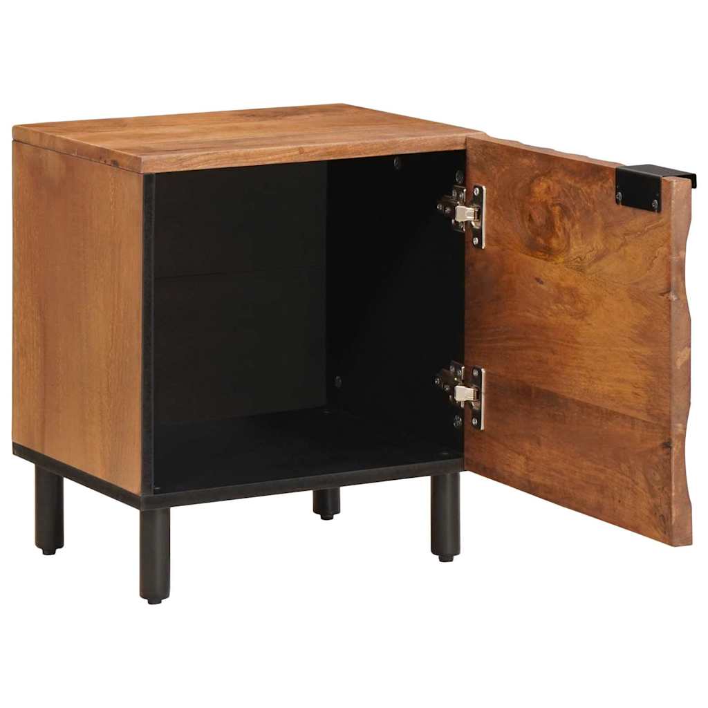 Nattbordskap 2 pcs Brun 40 x 33 x 46 cm Massiv mango tre