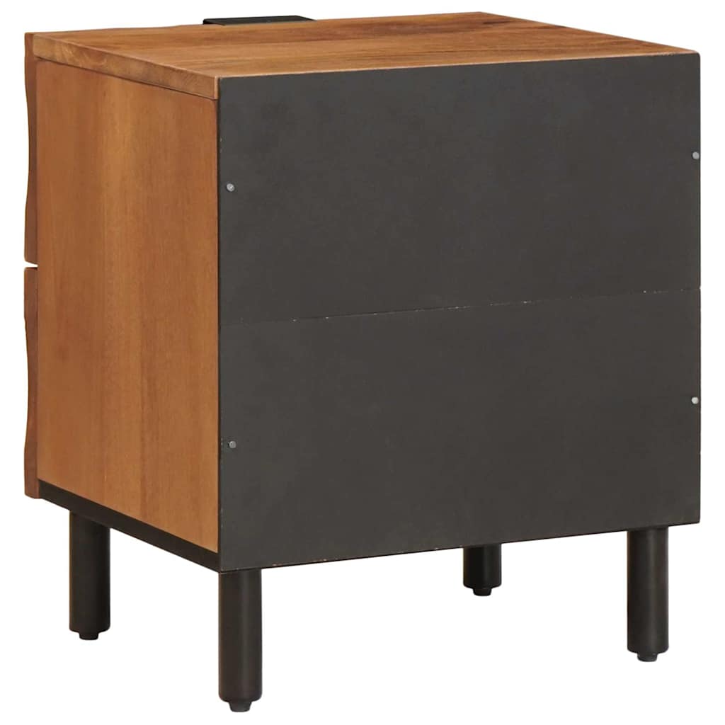 Nattbordskap med skuff Brun 40 x 33 x 46 cm Massiv mango tre