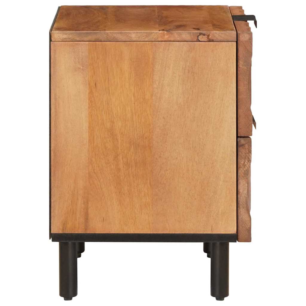 Nattbordskap med skuff Brun 40 x 33 x 46 cm Massiv mango tre