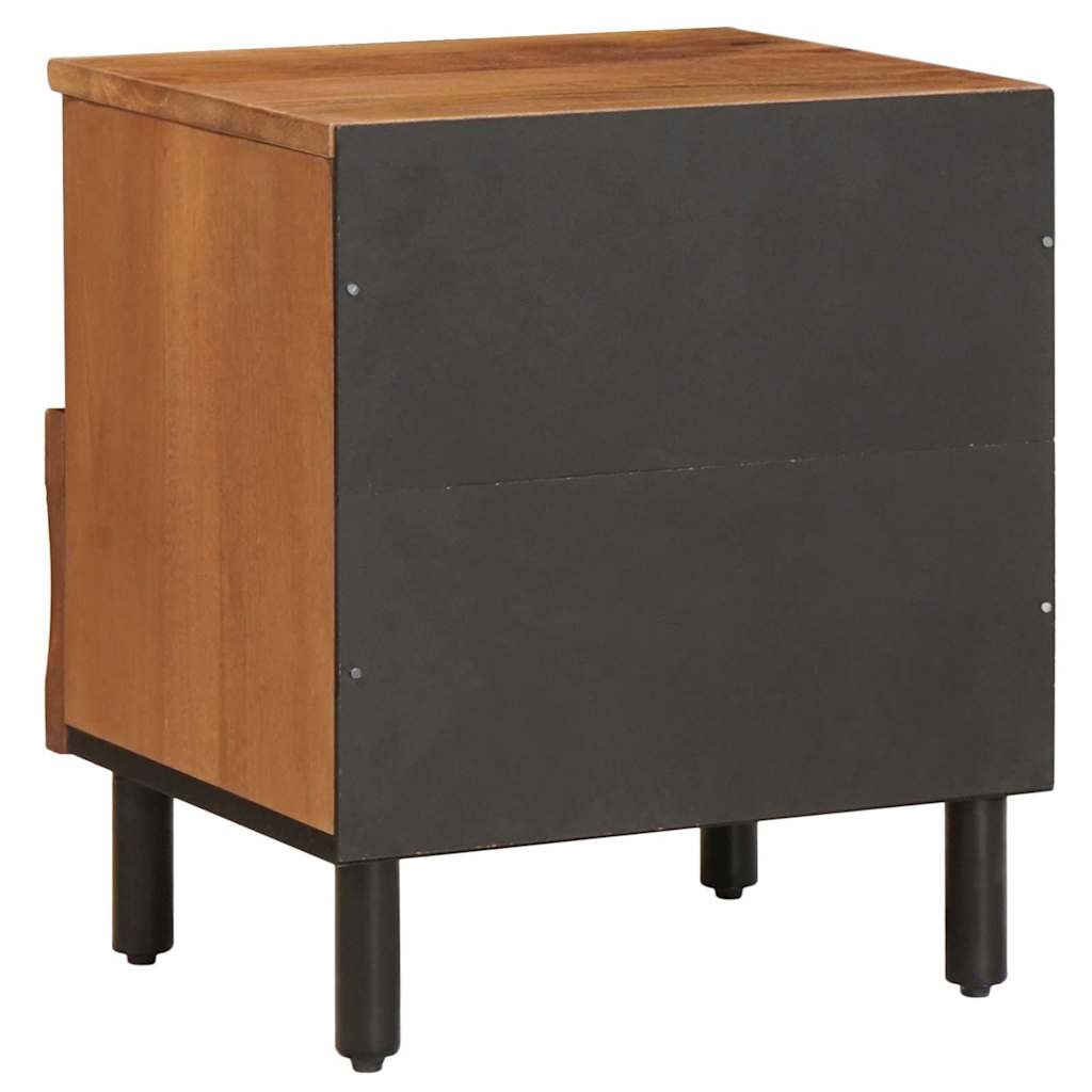 Nattbordskap med skuff Brun 40 x 33 x 46 cm Massiv mango tre