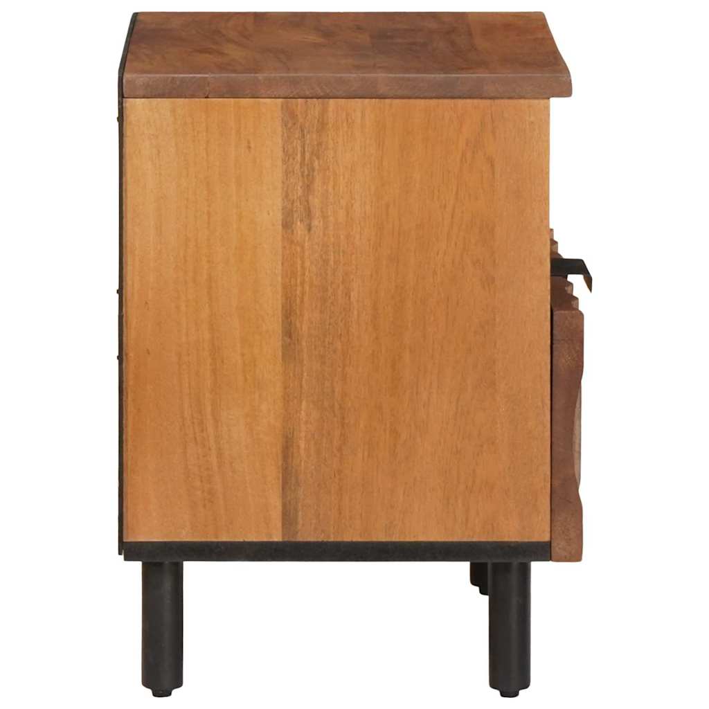 Nattbordskap med skuff Brun 40 x 33 x 46 cm Massiv mango tre