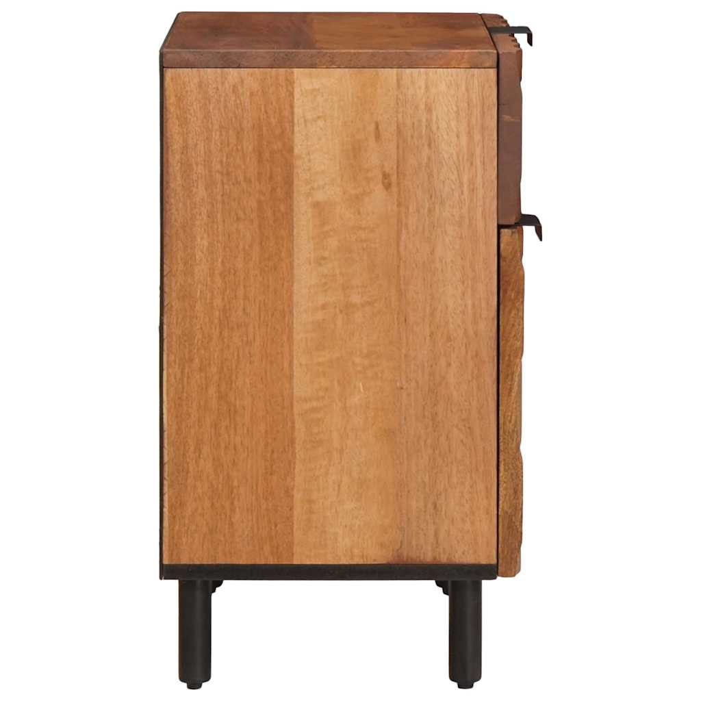 Nattbordskap med skuff Brun 50 x 33 x 60 cm Massiv mango tre