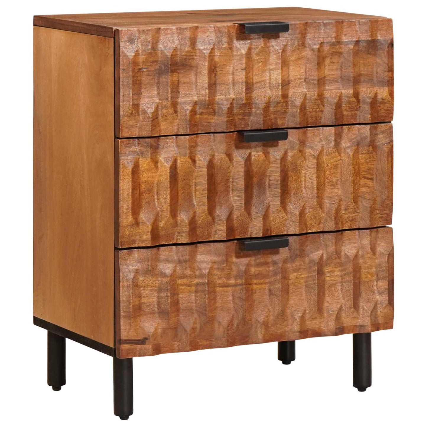 Nattbordskap med skuff Brun 50 x 33 x 62 cm Massiv mango tre