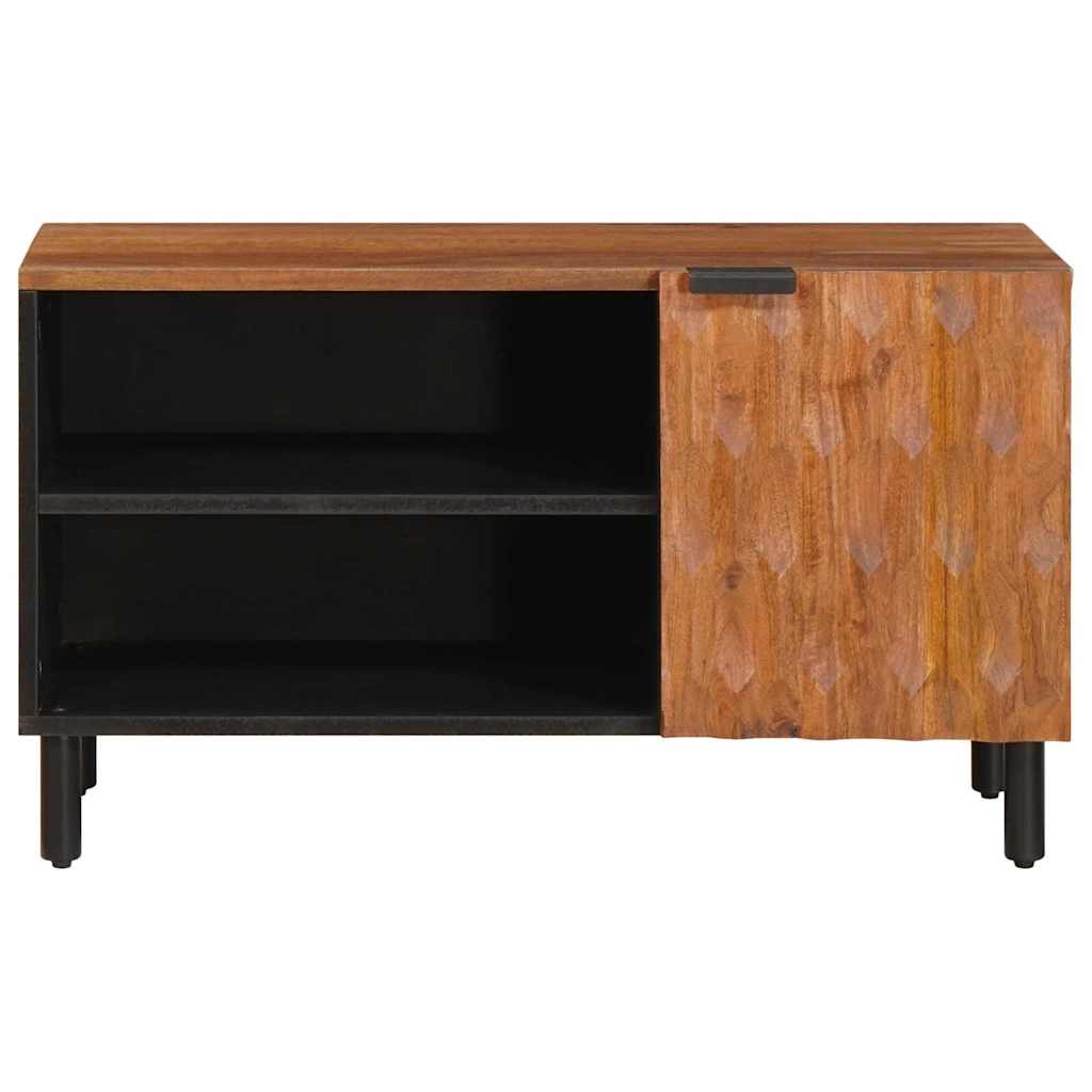 TV-skap Acacia Brun Finish 80 x 33 x 46 cm Massiv mango tre