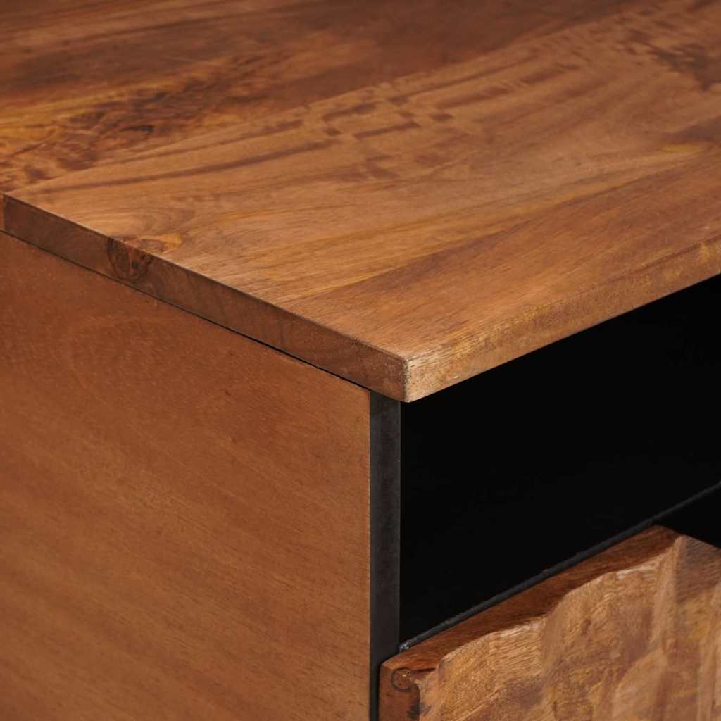TV-skap Acacia Brun Finish 80 x 33 x 46 cm Massiv mango tre