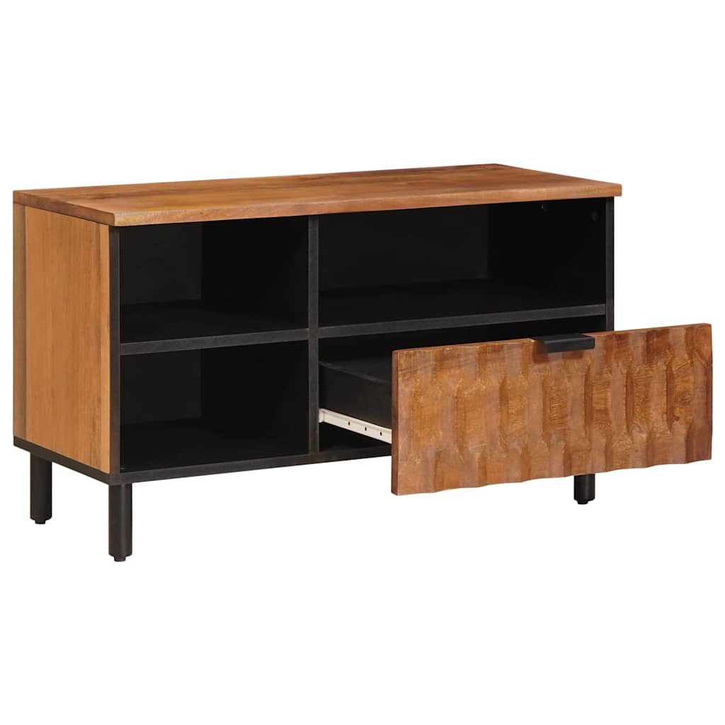 TV-skap Acacia Brun Finish 80 x 33 x 46 cm Massiv mango tre