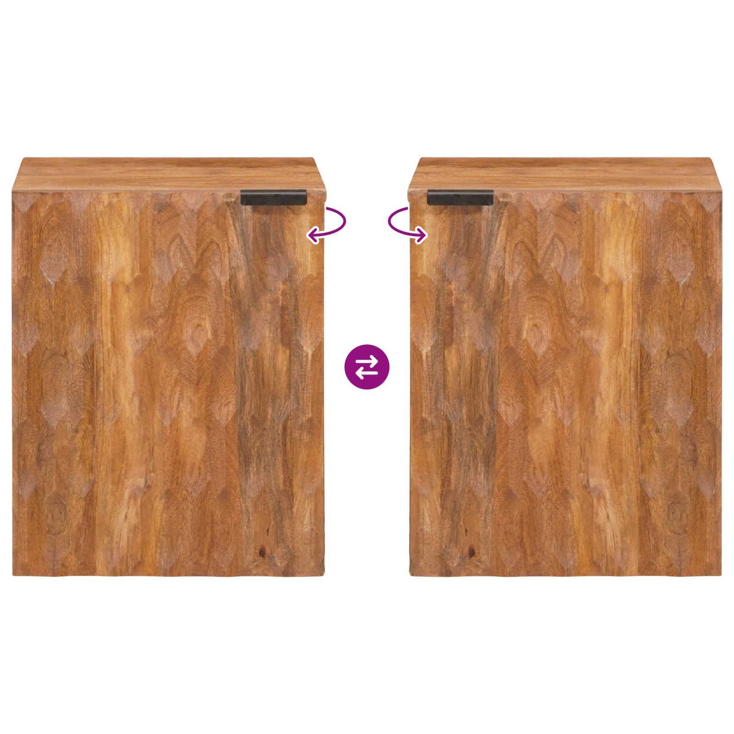 Baderom Hengende Skap Brun 38 x 33 x 48 cm Massiv mango tre