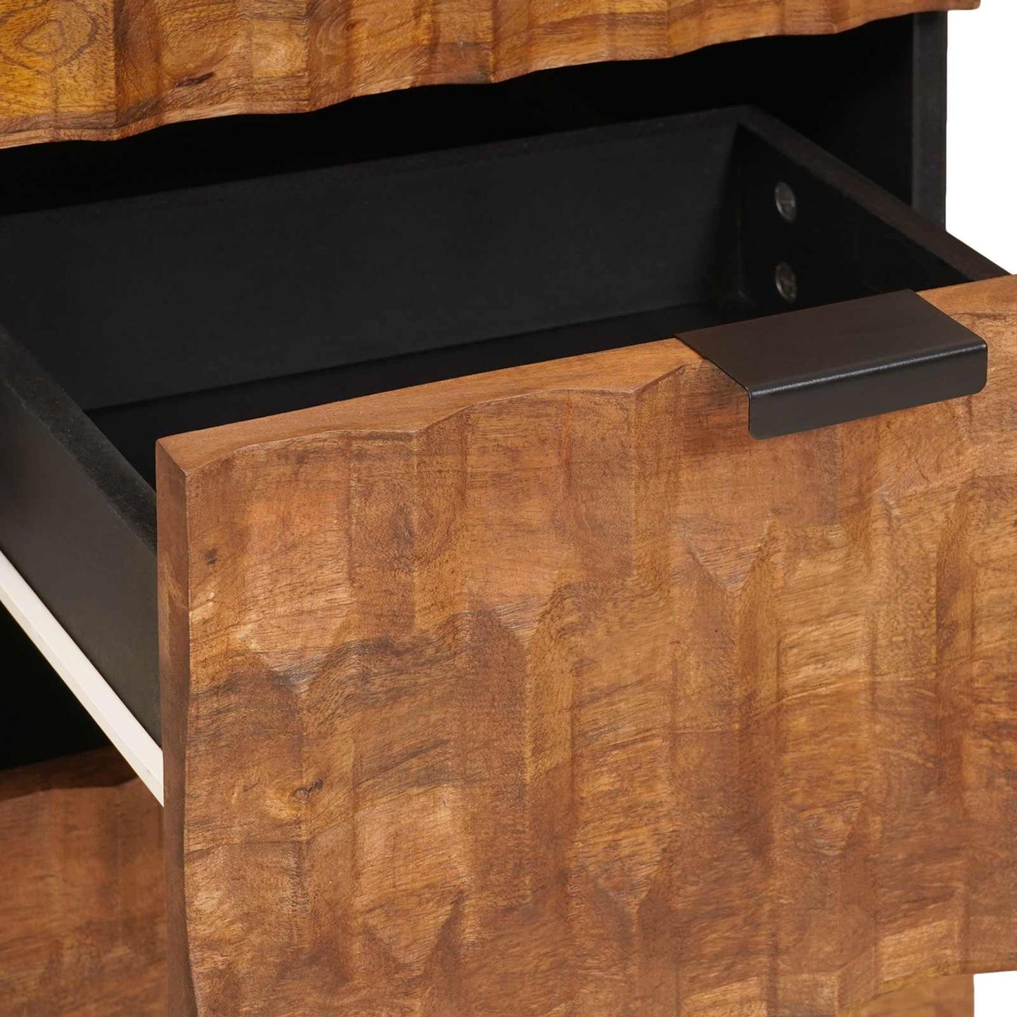 Serviesskap Acacia Brun Finish 40 x 33 x 75 cm Massiv mango tre