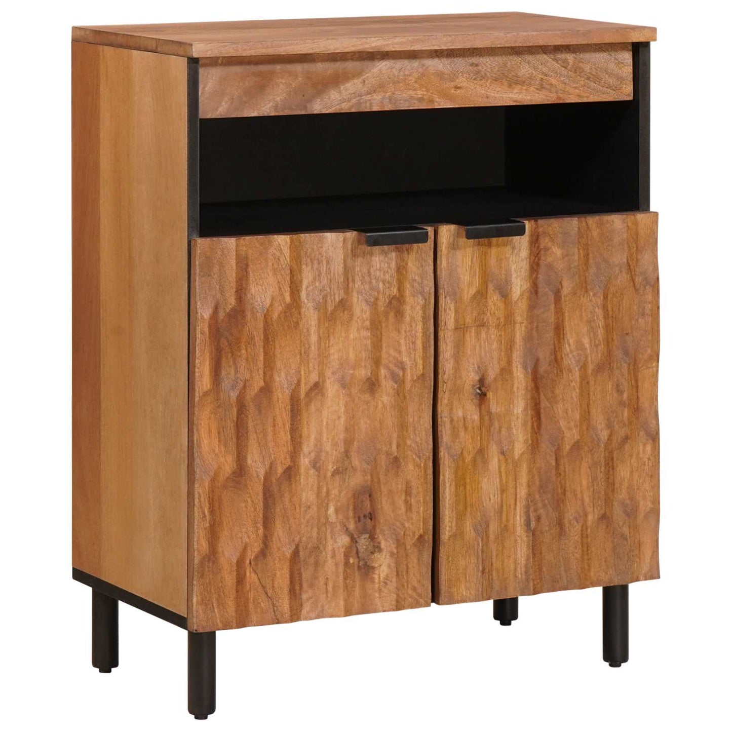 Serviesskap Acacia Brun Finish 60 x 33 x 75 cm Massiv mango tre