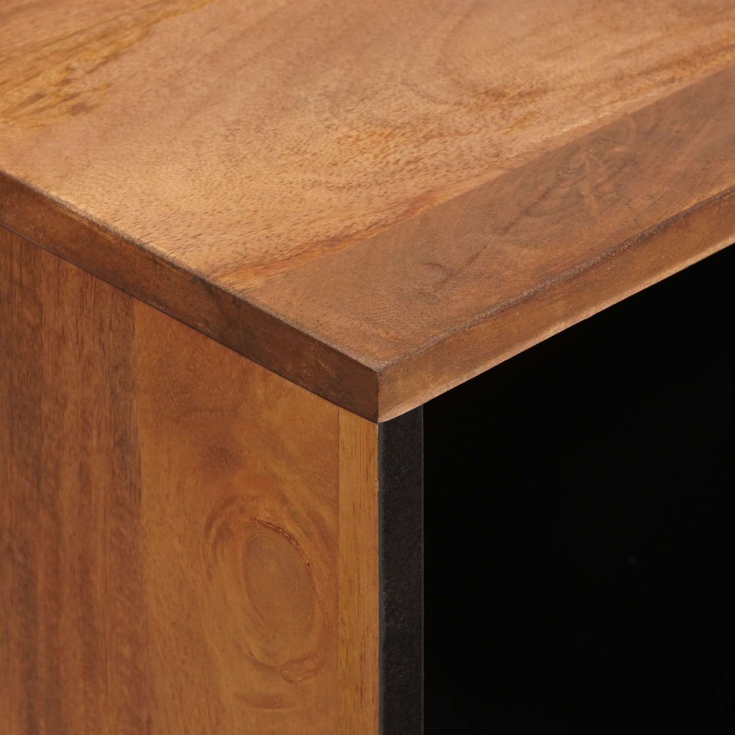 Serviesskap Acacia Brun Finish 80 x 33 x 75 cm Massiv mango tre