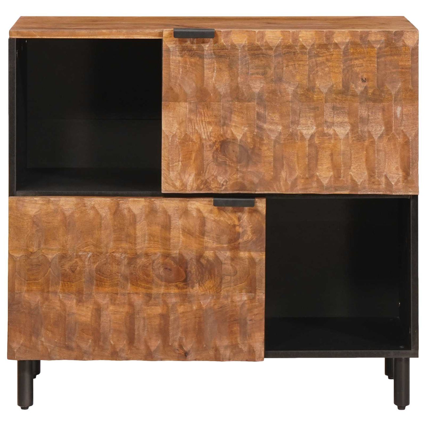 Serviesskap Acacia Brun Finish 80 x 33 x 75 cm Massiv mango tre