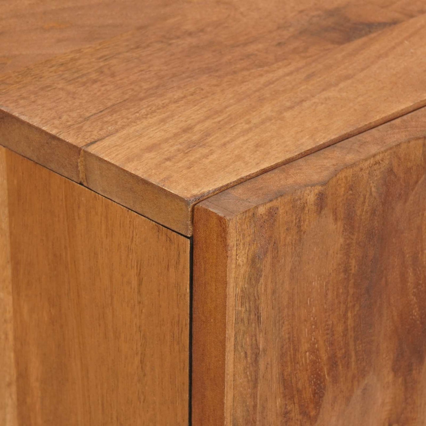 Serviesskap Acacia Brun Finish 90 x 33 x 75 cm Massiv mango tre