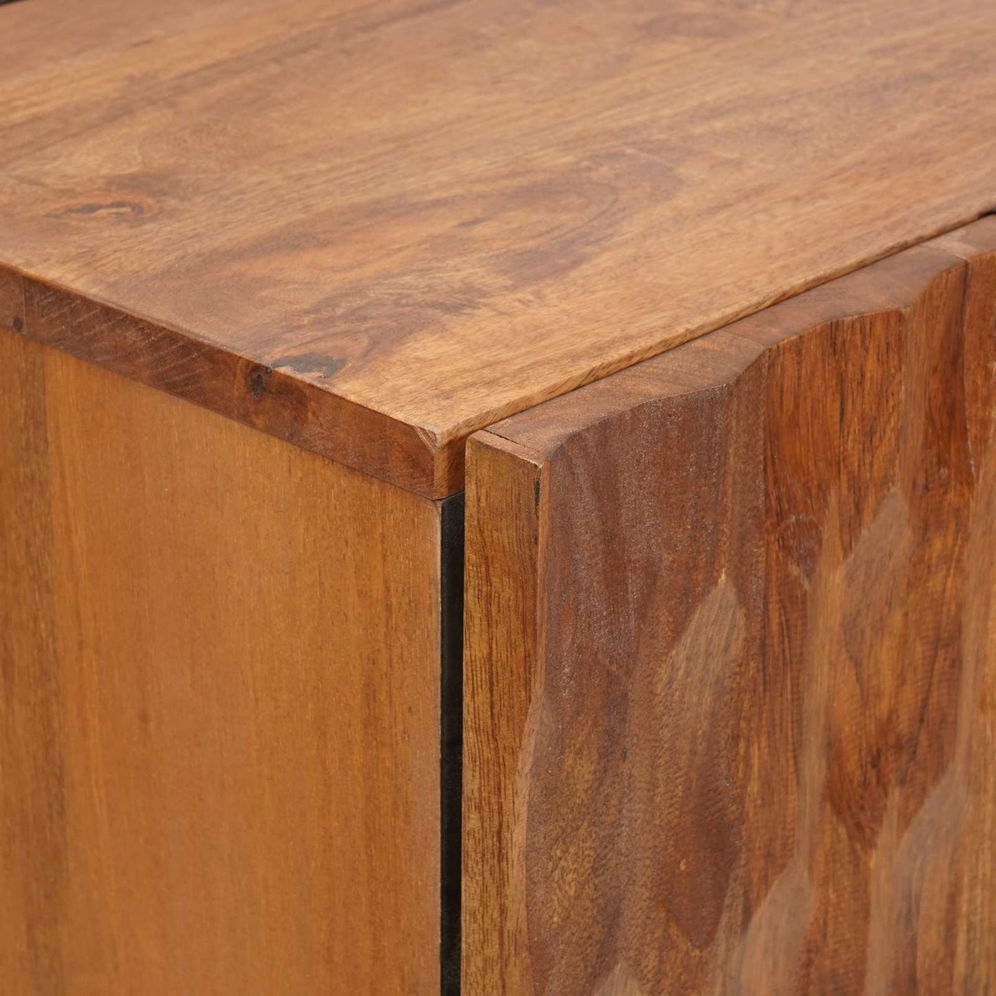 Høyskap Acacia Brun Finish 60 x 33 x 100 cm Massiv mango tre