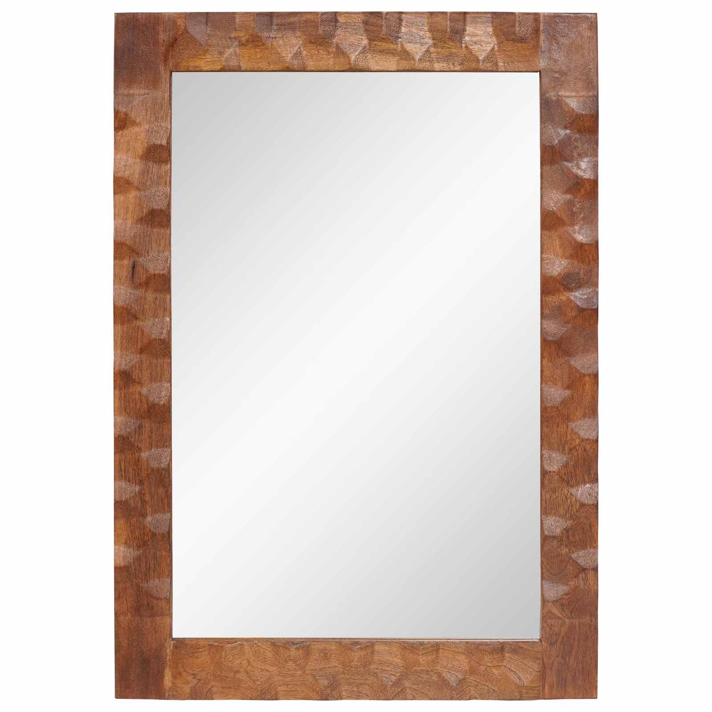 Baderomsspeil med speil Acacia Brun Finish 50 x 70 x 2,5 cm