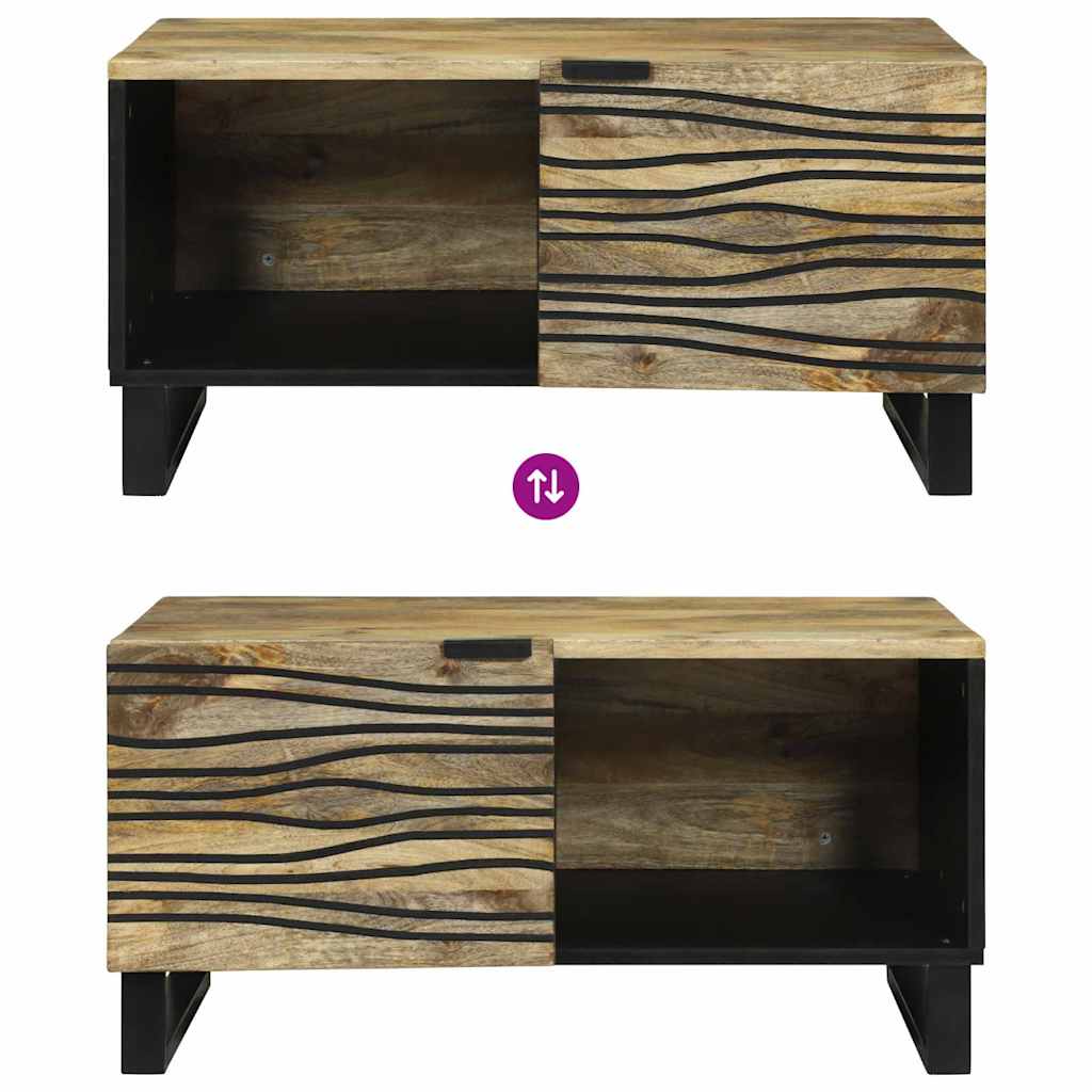 Kaffebord Naturlig 80 x 50 x 40 cm Konstruert tre