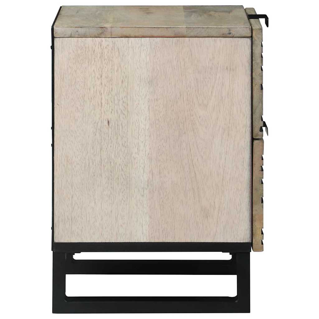 Nattbordskap Hvit 40 x 33 x 46 cm Konstruert tre