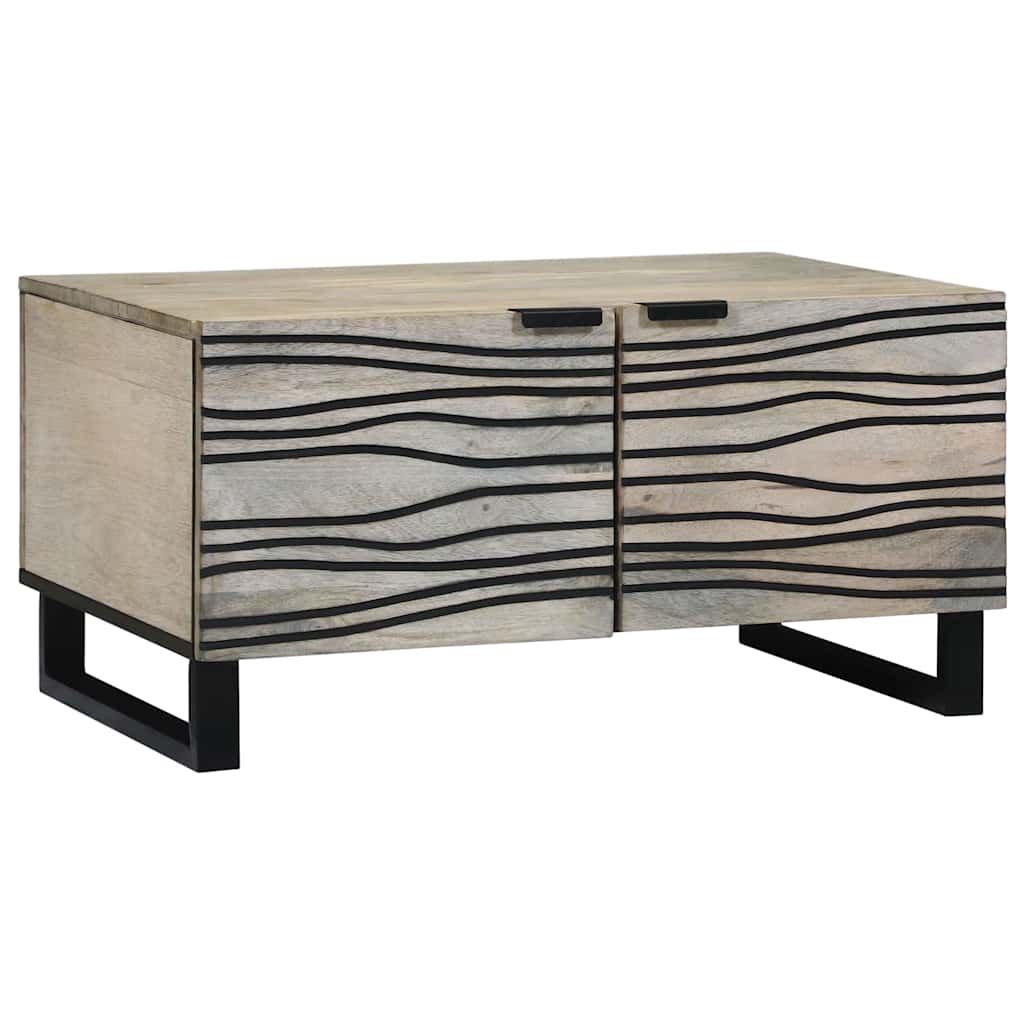 Kaffebord Hvit 80 x 50 x 40 cm Konstruert tre