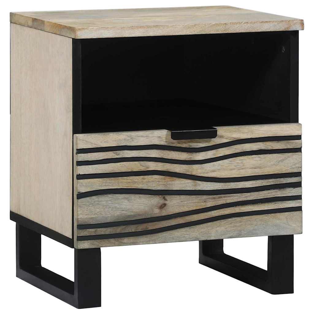 Nattbordskap Hvit 40 x 33 x 46 cm Konstruert tre